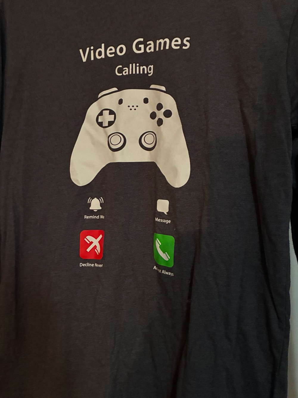 The Children's Place Black Video Games Calling Long Sleeve Tee